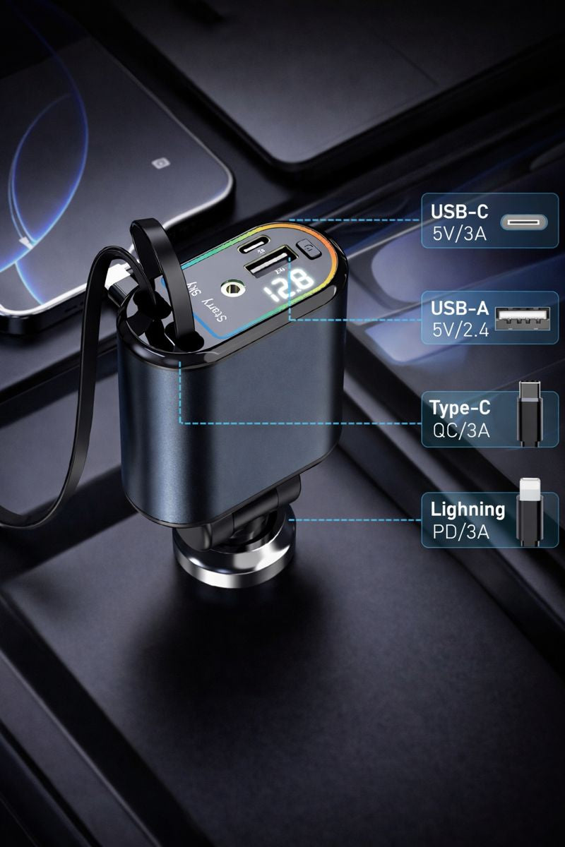Starlight Retractable Car Charger